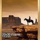 A PLUS MAX 20x30 Picture Frame Gold Light Weight Wall Mount