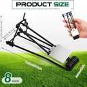 Qualirey 8 Pcs Outdoor Gopher Trap Easy Set Mole Trap Weather Resistant Gopher Killer Vole Killer for Lawn Garden Farm (Black)