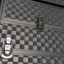 Stagiant Rolling Makeup Case with Drawers Cosmetology Case on Wheels 4 IN 1 Makeup Case 3 Drawers with Foot Stand Spring-release Mechanism Rolling Make Up Organizer for Artist Salon Nail Teach Trunk