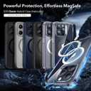ESR for iPhone 15 Pro Case, Compatible with MagSafe, Shockproof Military-Grade Protection, Scratch-Resistant Back, Magnetic Phone Case for iPhone 15 Pro, Classic Hybrid Case, Frosted Clear