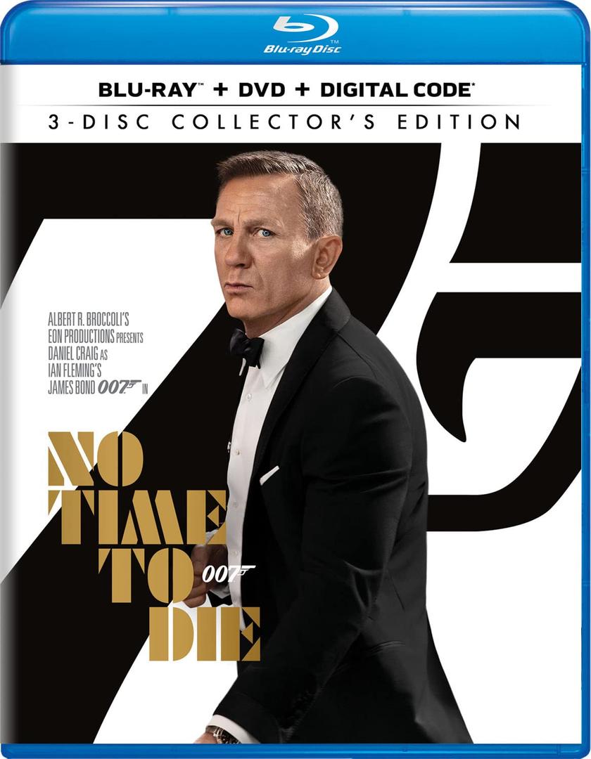 No Time to Die (2021) - 3-Disc Collector's Edition Blu-ray + DVD + Digital