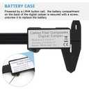 3 x Digital Caliper, Adoric 0-6" Calipers Measuring Tool - Electronic Micrometer Caliper with Large LCD Screen, Auto-Off Feature, Inch and Millimeter Conversion (Black)