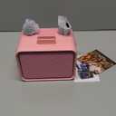 Karaoke Machine,Portable Bluetooth Speaker with 2 Wireless Microphone for Adults & Kids with LED Lights, Karaoke Microphone with PA System Supports USB/TF/AUX,Gift for Party (Pink)