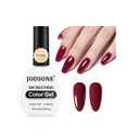 JODSONE 16.5ml Gel Nail Polish Dark Red Gel Polish Dark Red High Gloss Soak Off U V Nail Manicure Salon DIY at Home