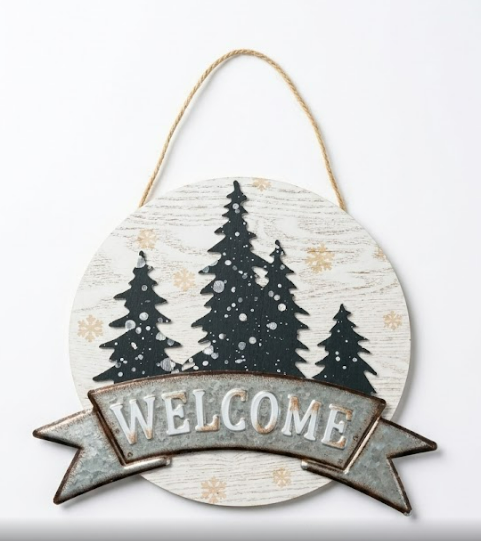 Winter Welcome Sign
