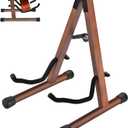 MOREYES Guitar Stand, Acoustic Guitar Stand, Folding A-Frame Electric Guitar Stand, Wooden Guitar Stands Floor For School Music Program, Concerts & Multiple Users, Easy to Assemble (Single)