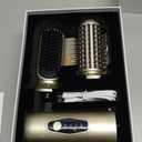 Cordless Hair Straightener Brush, 2 in 1 Curling & Straightening Brush with 200 Million Negative Ions, Mini Travel Hot Straightener Comb for Women, Fast Heating & Dual Voltage