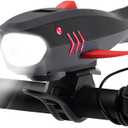 Bike Horn with Light, 120dB Electric Bicycle Bell & 400LM Rechargeable Headlight, IPX4 Waterproof Kids Bike Accessories for Boys/Girls, Scooters