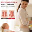 Nebility Waist Trainer for Women Faja Postpartum Corset Shapewear Tummy Control Waist Cincher Body Shaper, S