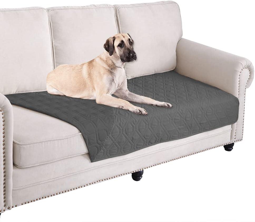 Ameritex Waterproof Dog Bed Cover Pet Blanket for Furniture Bed Couch Sofa Reversible (30x53 Inch (Pack of 1), black)