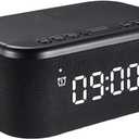 Fansbe Smart Bluetooth Alarm Clock Dim 12/24H, Black