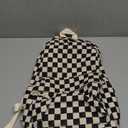 Bluboon School Backpack for Teen Girls Bookbags Elementary High School Corduroy Laptop Bags Women Travel Daypacks (Corduroy Black White)