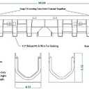 Trench & Driveway Channel Drain with Galvanized Steel Grate - 3 Pack