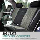 FH Group Rear Set Travel Master Car Seat Covers - Universal Fit, Split Bench Rear Seat, Washable, for SUV, Sedan, Gray