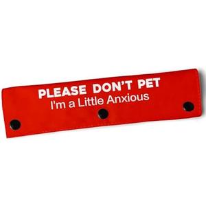 Pack of 3, YROVWENQ Funny Dog Leash Red Wrap for Dog Ropes with Ignore Sign (I'm a Little Anxious)