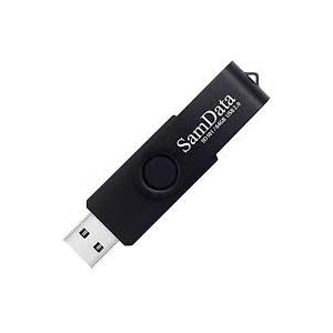 USB Flash Drive 64GB 2 Pack USB 2.0 Thumb Drive Swivel Memory Stick Data Storage Jump Drive Zip Drive Drive with Led Indicator (Black, 64GB-2Pack)