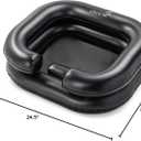 Circa Air Portable Shampoo Bowls For Home - Inflatable Hair Washing Basin For Bedridden and Station for Kids, Portable Sink for Washing Hair, Dread Locs Detox Tub Blow Up Shampoo Basin, Loc Bath