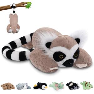 Niuniu Daddy 20" | 3.3 Pound Lemur Weighted Stuffed Animals, Large Pillowfort Plush Animal Toys for Kid Adult Baby, Cute Body Pillow for Gifts Presents Birthday Christmas Holiday Thanksgiving (Medium)