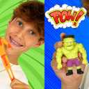 JA-RU Stretchy Monster Toy 3.5" Tall (3 Monsters Assorted) Halloween Action Figures Squish Pull Fidget. Calming Stress Toy for Kid & Boy Party Favor 4303-3s, Small