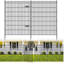 No Dig Garden Fence, Dog Fencing Outdoor for Yard, 10 Panels with Gate
48in(H) × 23.6ft(L) Rustproof Metal Animal Barrier Fence for Gardens, Patios and Decorative Flower Beds, Temporary Fencing