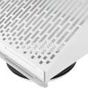 Vent Systems 6" Inch Exhaust Vent Cover with Rubber Gasket - White Galvanized Steel - Robust and Weatherproof Outdoor Air Exhaust Box - Duct or Surface Mounting - Rain and Snow Protection
