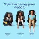 Graco Turn2Me 3-in-1 Rotating Convertible Car Seat, Brighton, Rear-Facing Rotation Only, Forward-Facing Mode, Highback Booster Up to 100 lbs, Adjustable Headrest & Harness, Steel Reinforced Frame, Manufacturing Date: 2025/12/27