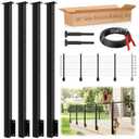 12-16ft Side Mount Cable Railing Post Kit for 36" Deck Level Railing
