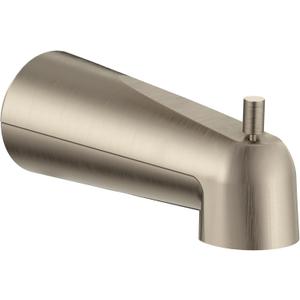 Moen Brushed Nickel 7-inch Tub Spout for Shower or Bathtub with Lift Diverter, 3839BN