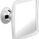 MIRRORVANA Fogless Shower Mirror for Shaving with Upgraded Suction, Anti Fog Shatterproof Surface and 360 Swivel - 6.3" x 6.3"