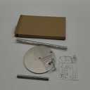 Stainless Steel Paper Towel Holder Stand for Kitchen Countertop and Bathroom, Upright Kitchen Paper Towel Holder for Large and Standard Rolls(Silver)