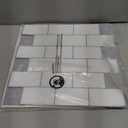 Art3d Premium 10-Sheet Peel and Stick Tile Backsplash - 12"x12" for Kitchen , Bright White