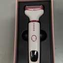 Wet & Dry Electric Razor for Women Men,4 in 1 Rechargeable Led Display Electric Shaver and Facial Hair Remover,Painless Ladies Body Razors for Nose Face Body Leg Bikini Arm Hair (Pink)