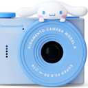 Cinnamoroll Mini Kids Digital Camera & Video Camcorder by Kidamento, 32GB Memory Card, Adjustable Soft Strap Lanyard, Scavenger Hunt Momento Book - Model A Cinnamoroll