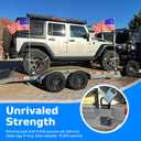 6Pcs Stake Pocket D Rings with Flag Pole Mount 2Pcs Heavy Duty Removable D-Ring Stake Pocket Tie Down with Anti-Loss Cord for Utility Trailers and Flatbeds for Flatbed Cargo Trucks 6 pcs