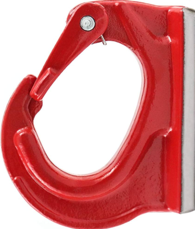 QWORK Welding Hook, Lifting Hook, Painted Finish, 3 Ton Working Load Limit for Tractor, Crane, etc Red 