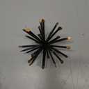 6.5 Inch Starburst Table Decoration, Modern Metal Decorative Spike Tabletop Sculpture Shelf Accents, Black & Gold