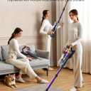 Cordless Vacuum Cleaner for Home, 580W/48KPa Powerful Suction, 65 Min Runtime, Lightweight Stick Vacuum with Touch Screen & Wall Mount, Handheld Vacuum for Pet Hair, Carpet & Hard Floors