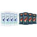 Degree Women's Antiperspirant Deodorant 4 Pack 72-Hour Sweat & Odor Protection with MotionSense and Degree Men's Antiperspirant Deodorant Adventure Freshness 4 Pack