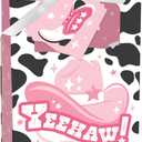 Big Dot of Happiness Rodeo Cowgirl - Pink Western Party Favor Boxes - Set of 12