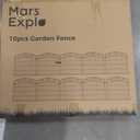 10 Panels No Dig Decorative Outdoor Garden Fence, 40 in(H) X 23.6 ft(L) Animal Barrier Fencing, Rustproof Portable Fence, Temporary Dog Fence Outdoor for Yard, Outside, Backyard, Patio