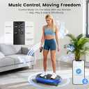 Vibration Plate Exercise Machine, Vibrating Fitness Platform for Lymphatic Drainage, Full Body Shaker Workout Equipment, Bluetooth Power Shaping Vibrate Plate, Board Sport for Home Exercise Gym