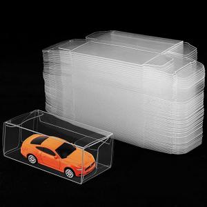 47 PCS 1/64 Display Case for Model Car,Clear Display Case,Storage Display Case,Model Cars Display Case for Hot Wheels,Model Car Display Case Protector,1/64 Scale Display Case(3.2"×1.2"×1.6")