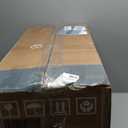 DUMOS 26 Inch Counter Height Bar Stools Set of 4, Modern Faux Leather High Barstools with Back and Metal Leg, Bar Chairs for Kitchen lsland, Brown