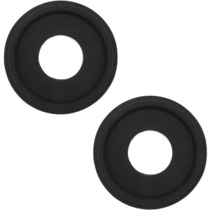 2Pcs Black Ceiling Medallion Ceiling Light Covers,10 Inches Ceiling Light Medallion for Light Fixtures,9.84" OD x 3.86" ID (Black One-piece)