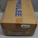 MIULEE Pinch Pleated Thick Linen Curtains 90 Inch 4 Panels Set Back Tab Memory Trained Pinch Pleat Semi Sheer Light Filtering Privacy Curtain Let Light in Window Drapes for Living Room Bedroom Taupe