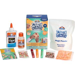 Elmers Stretch 'N Create Dough Kit, 3 Ways to Play, Snack Shack Kit, 9 Count - Perfect for Birthday Party Gift, School Classroom Activity, Kids Craft Summer Fun