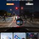 WECOOL 4K UHD 3 Channel Dash Cam Front and Rear Inside, Free 64GB Card Included, 360° Wide-Angle Full-View Dash Camera for Cars with Night Vision, 24H Parking Mode, G-Sensor, Loop Recording, 5GHz WiFi