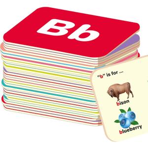 QUOKKA ABC Learning Flash Cards for Toddlers 1-3 Years - 120 Flashcards for Kids 2-4 in a Bag - Alphabet Numbers Letters Preschool Activities Ages 4-8 - Gift Speech Therapy Toys 1-3-5 yo