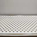 Boruco Wooden Radiator Cover Cabinet with Geometric Flower Grill for Home