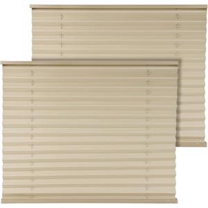 Eazy2hD 2 Pack RV Pleated Blinds Shades (32" W x 24" L) Day & Night Camper Comfort Dimmable Internal Window Roller Shade Privacy Shutters for RV Trailer